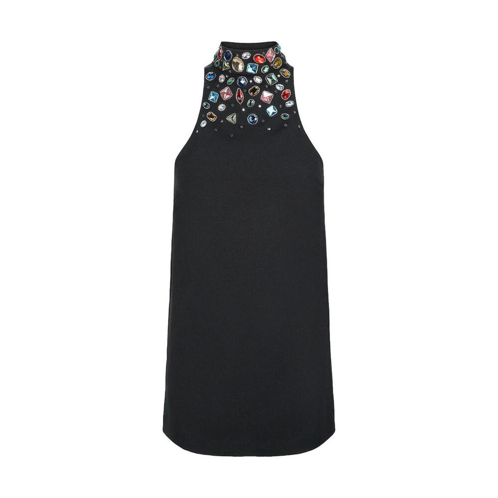 STAUD Black Embellished Dress